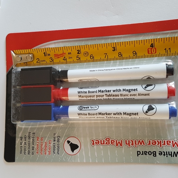 2/15$ 3 pcs Erasable Magnetic Markers for White Boards (Small) - Picture 4 of 4